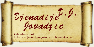 Đenadije Jovadžić vizit kartica